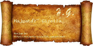 Hajgató Gizella névjegykártya