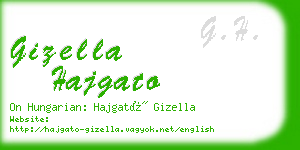 gizella hajgato business card